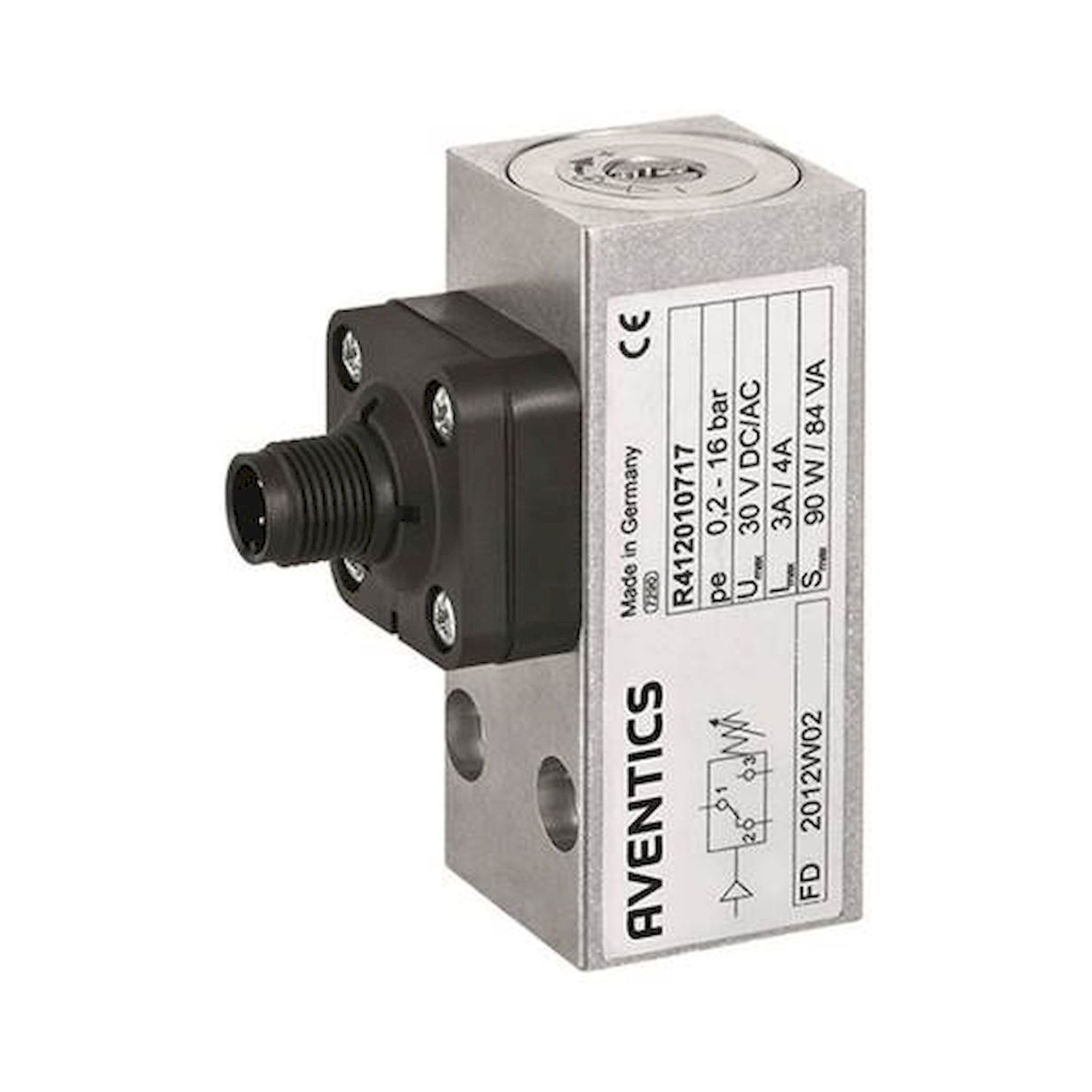 Aventics R412010717 (PM1-M3-G014-002-160-M12X1-NONE) Druckschalter, Serie PM1