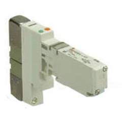 SMC VQ1100N-51-Q. VQ1*0*, 1000 Series, 5 Port Solenoid Valve, Plug-in Type, Base Mounted