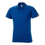 ESD Polo-Shirt Kurzarm, 96% Baumwolle, 4% Leitgarn, kobaltblau