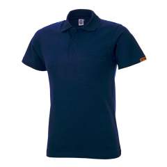 ESD Polo-Shirt Kurzarm, 96% Baumwolle, 4% Leitgarn, navy