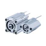 SMC CDQ2B20-50DZ. C(D)Q2(*H)*D, Kompaktzylinder, doppeltwirkend, einseitige Kolbenstange, auch für Niederdruckhydraulik