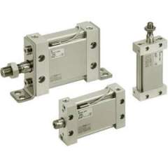 SMC MDUB25-175DZ. M(D)U Plate Cylinder, Double Acting, Single Rod w/Auto Switch Mounting Groove