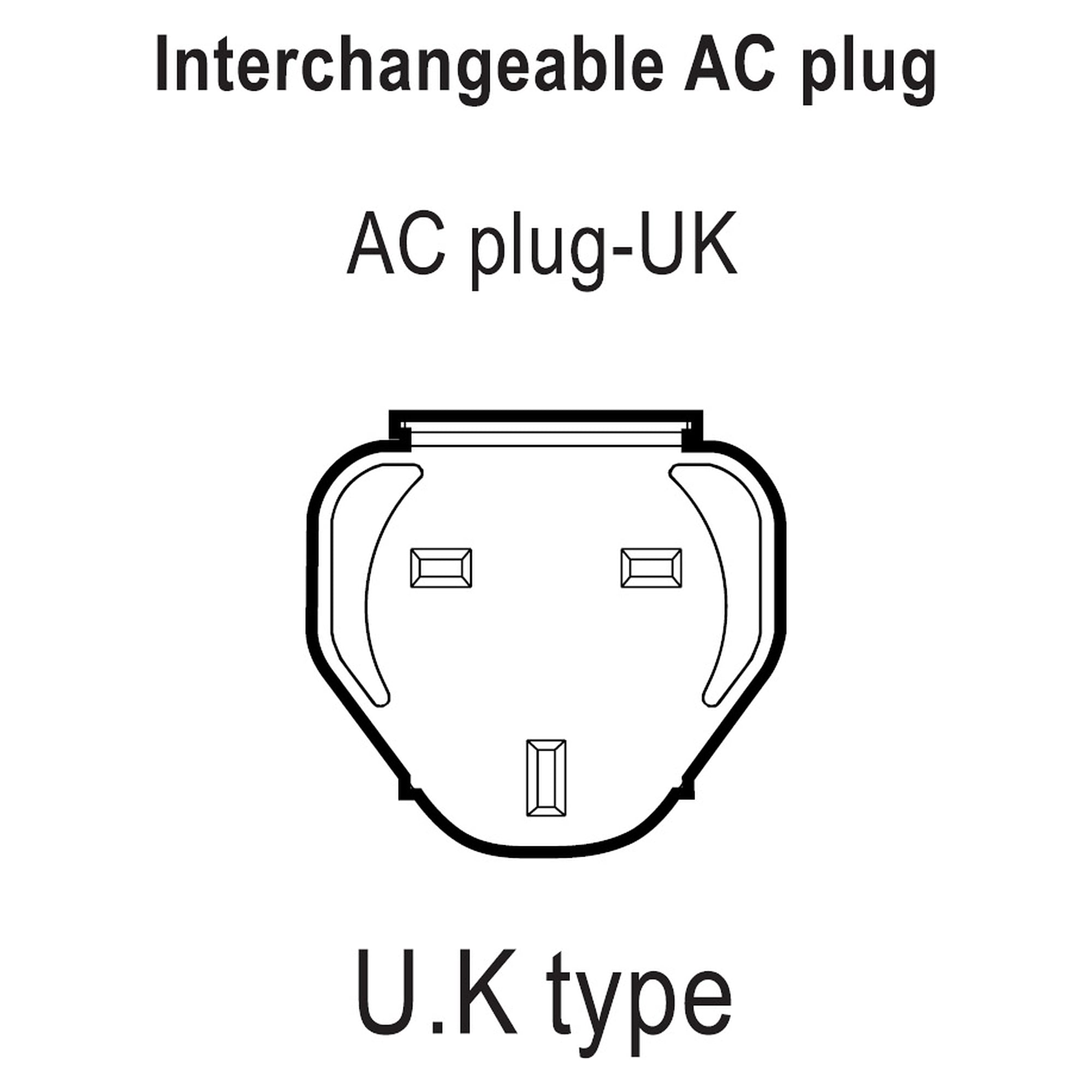 Bloc d'alimentation 40W, 24V DC avec adaptateurs EU/US/UK/AU - LED2WORK 210100-17