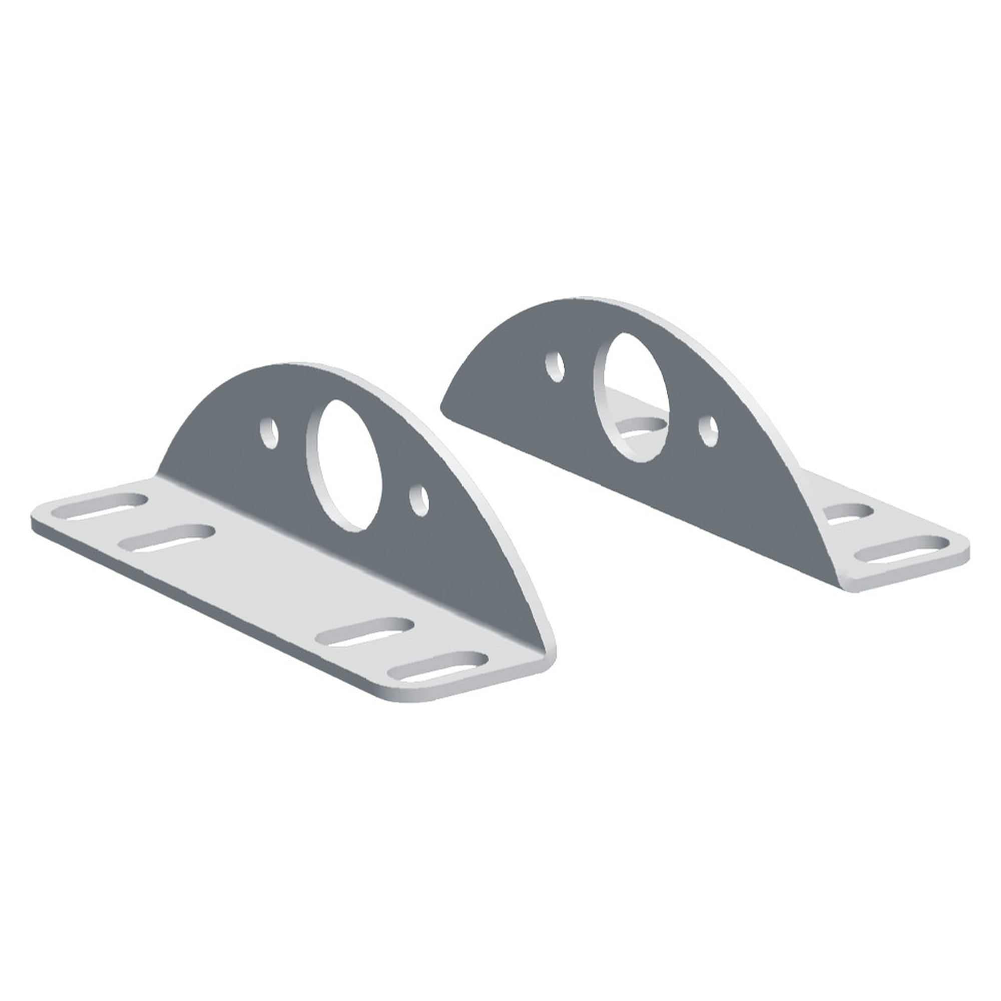 FIELDLED EVO Leuchtenhalter Befestigungswinkel plan, Edelstahl V2A, 1 Paar - LED2WORK 210200-20