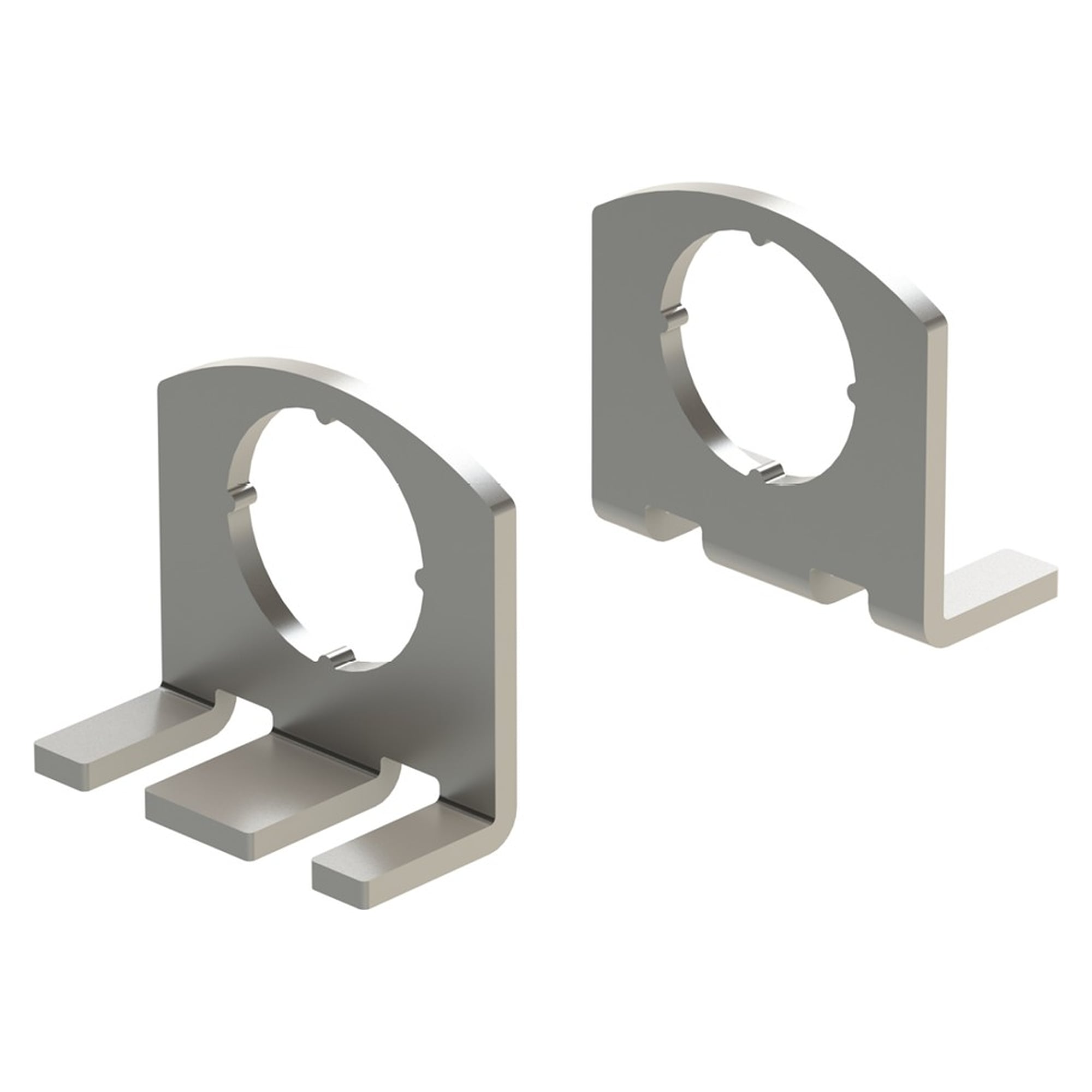 Stainless Steel V2A Light Bracket for LEANLED II / SIGNALED II, 1 Pair - LED2WORK 210200-34