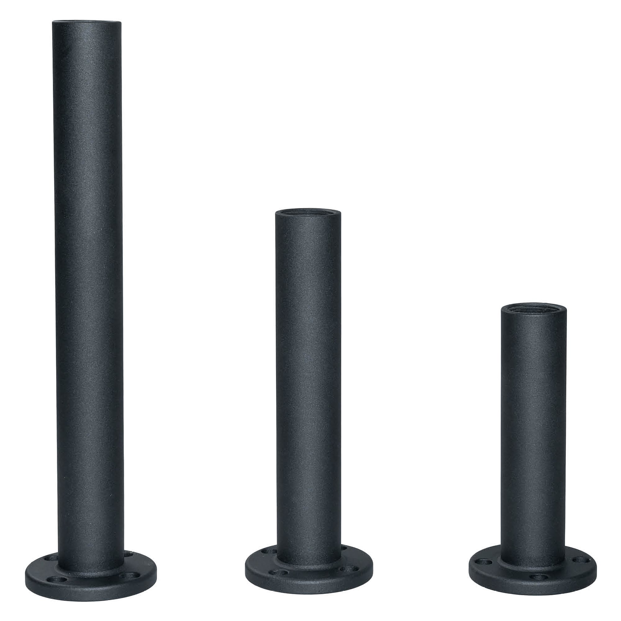 DOMELED Montagerohr Aluminium 200 mm, schwarz beschichtet - LED2WORK 210200-37