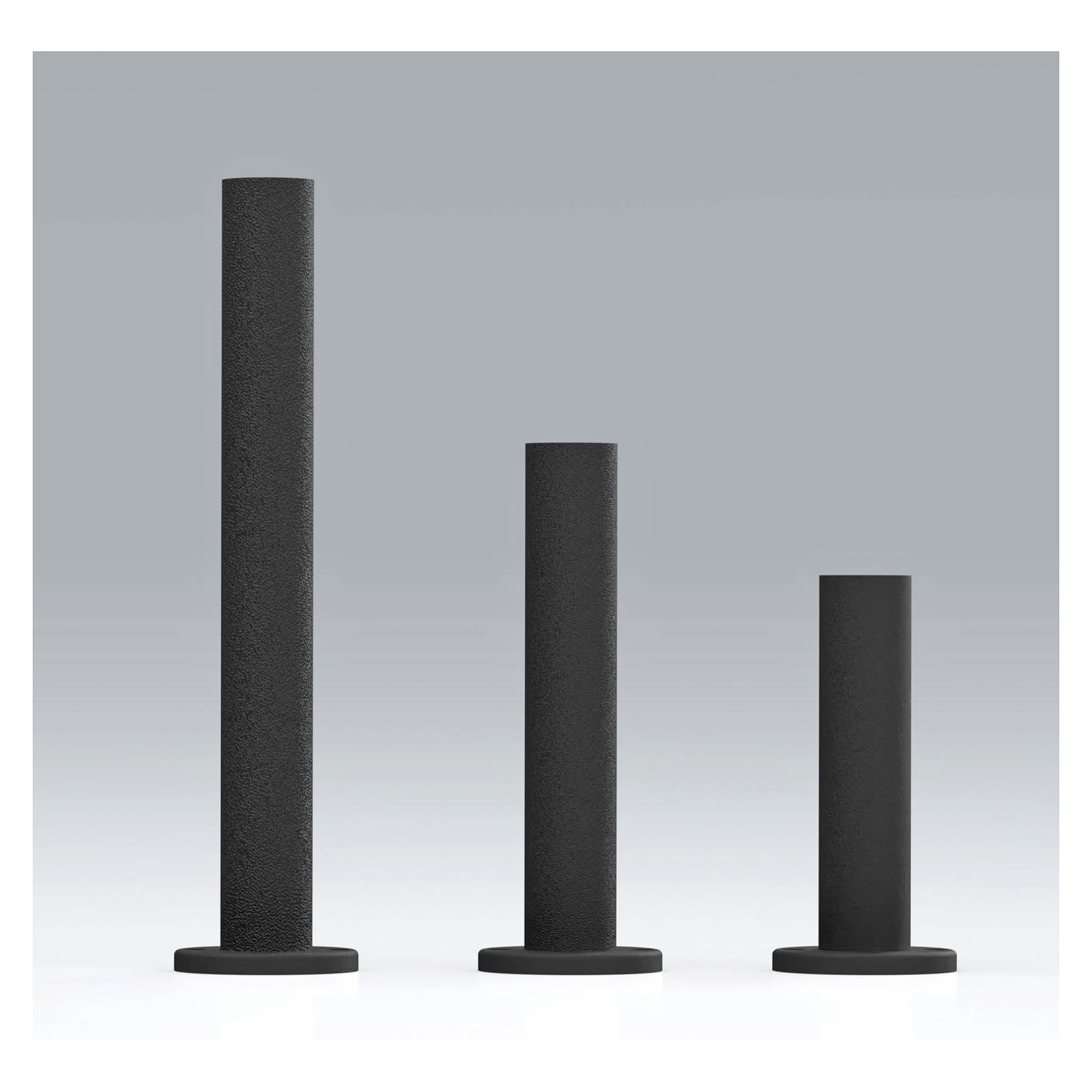 DOMELED Montagerohr Aluminium 200 mm, schwarz beschichtet - LED2WORK 210200-37