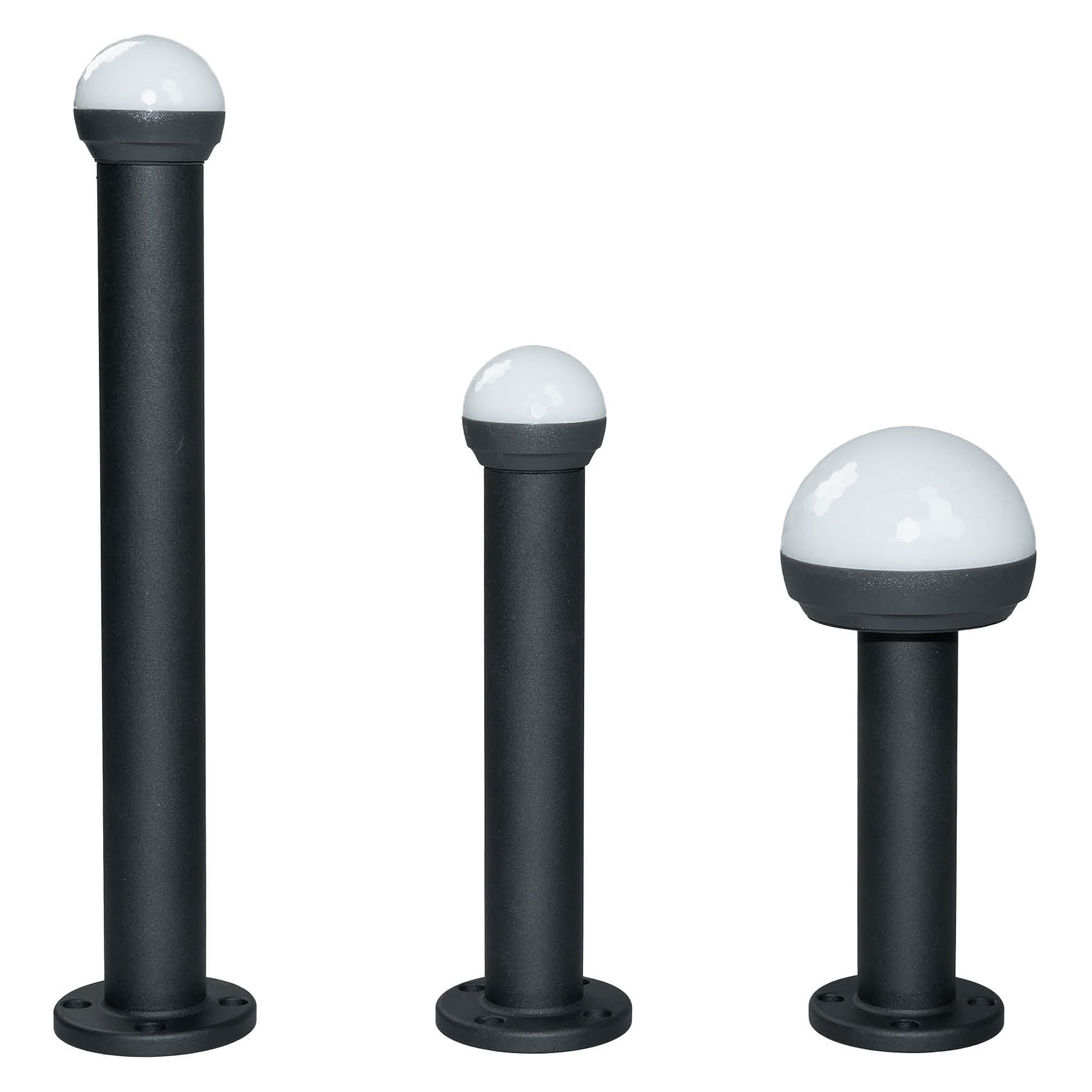 DOMELED Montagerohr Aluminium 300 mm, schwarz beschichtet - LED2WORK 210200-38