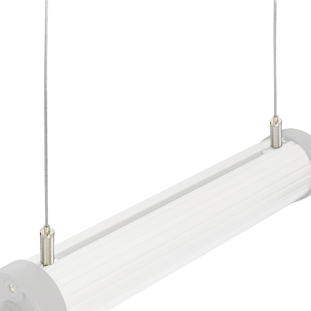 Stainless-steel cable suspension 300 cm, M6, 1 pair for T-slot lights - LED2WORK 213300-02
