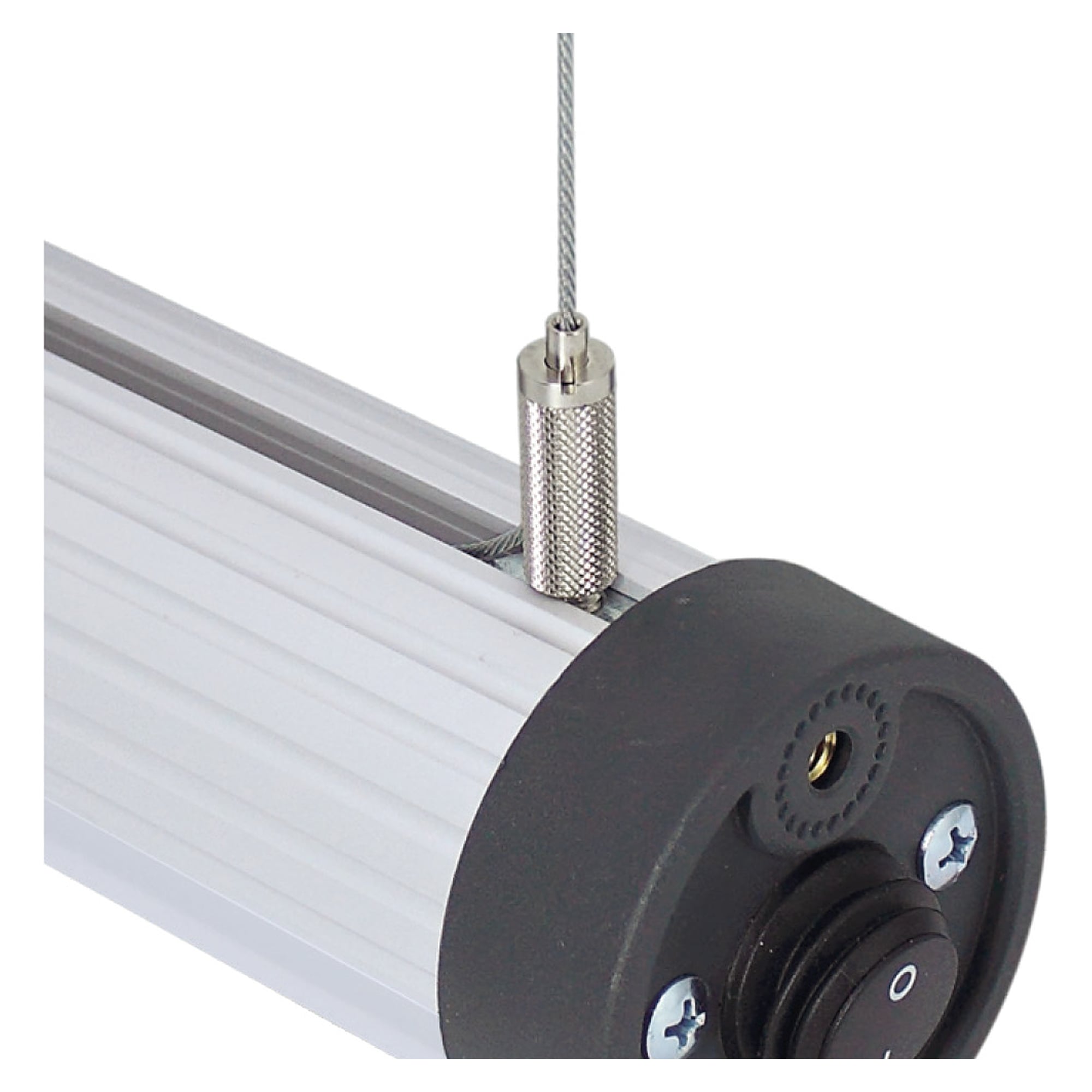 Drahtseilabhängung Edelstahl 300 cm, M6, 1 Paar für T-Nut-Leuchten - LED2WORK 213300-02