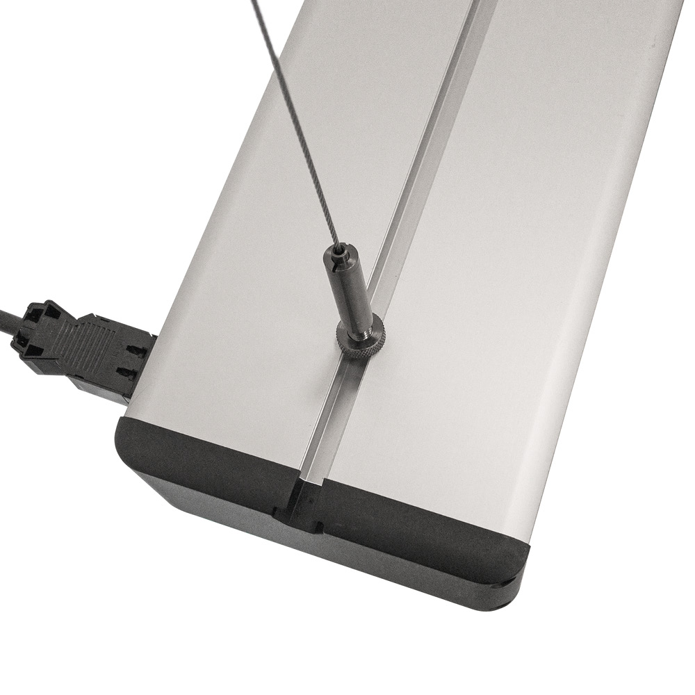 Drahtseilabhängung Edelstahl 150 cm, Gewinde M6, 1 Paar für SYSTEMLED - LED2WORK 213300-03