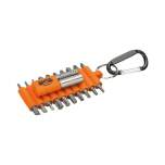 Bahco 59S/22-1. 1/4" bit set in rubber holder for slotted, Phillips, Pozidriv and Torx screws, 22 pieces