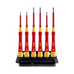 Wiha Fine screwdriver set PicoFinish electric Slotted, Phillips, 7 pcs. incl. holder (42989)