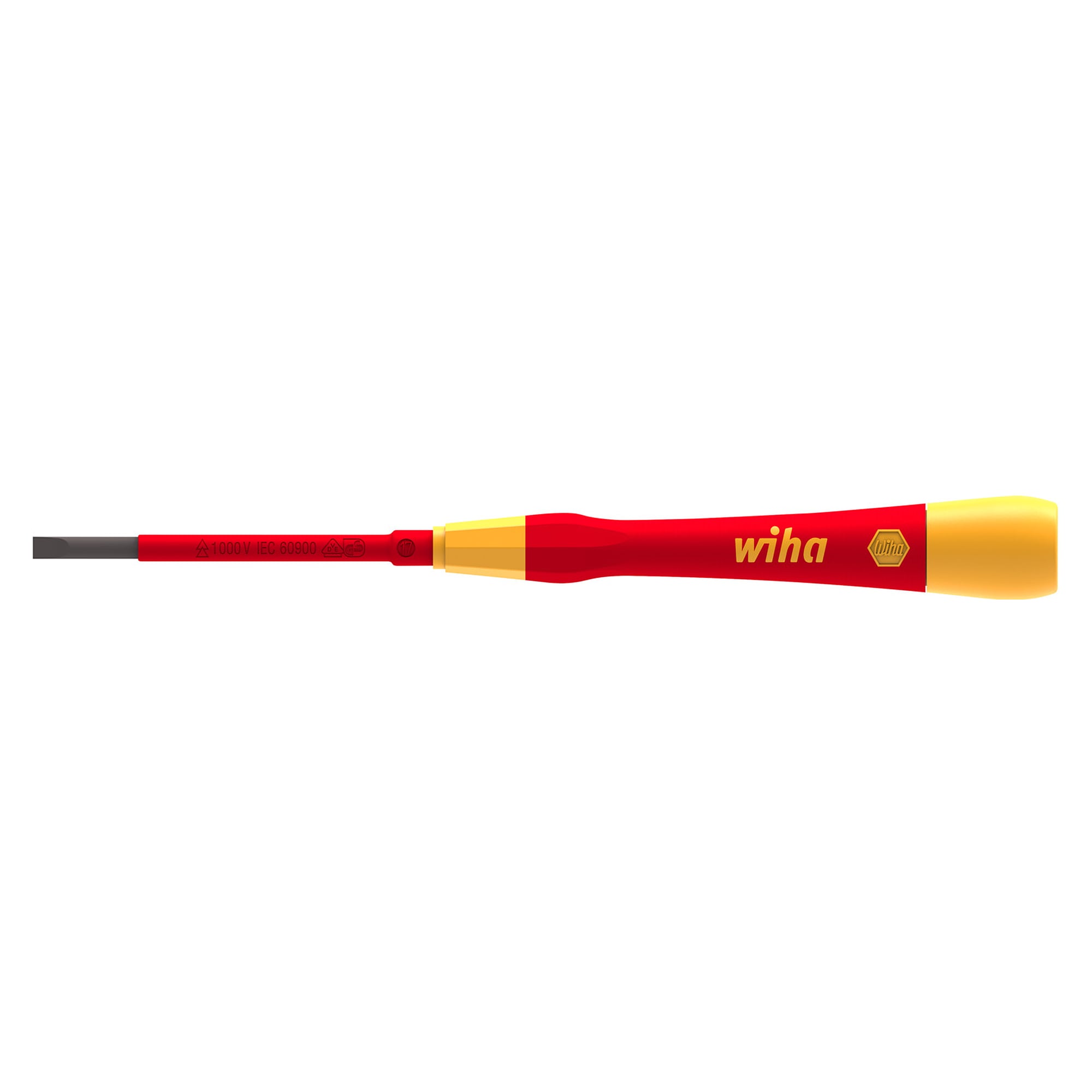 PicoFinish Electric Fine Screwdriver Slotted 3.5 x 65 mm, VDE - Wiha 42471