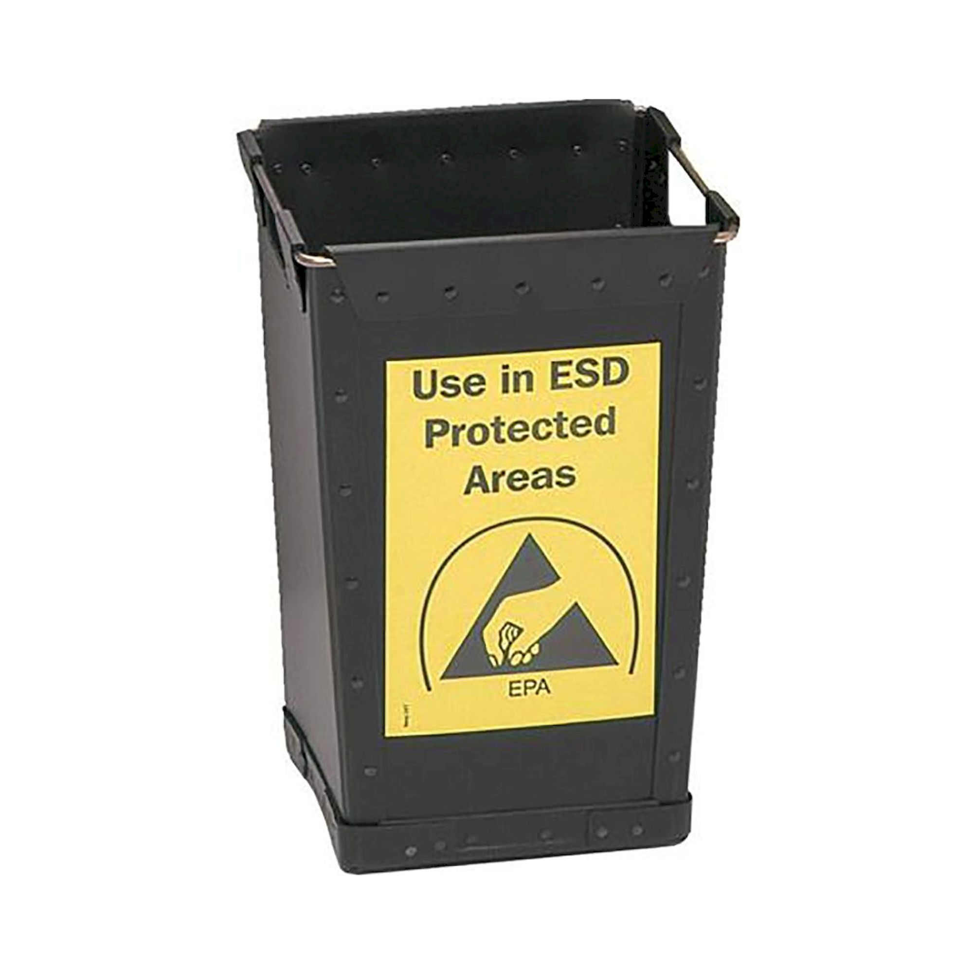 ESD-Abfallbehälter EP1203006, schwarz, leitfähig, 25 L