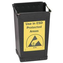 ESD-Abfallbehälter EP1203006, schwarz, leitfähig, 25 L