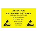 ESD-Hinweisschild "ESD-protected area", englisch, 300 x 500 mm,  einseitig bedruckt, Hartplastik