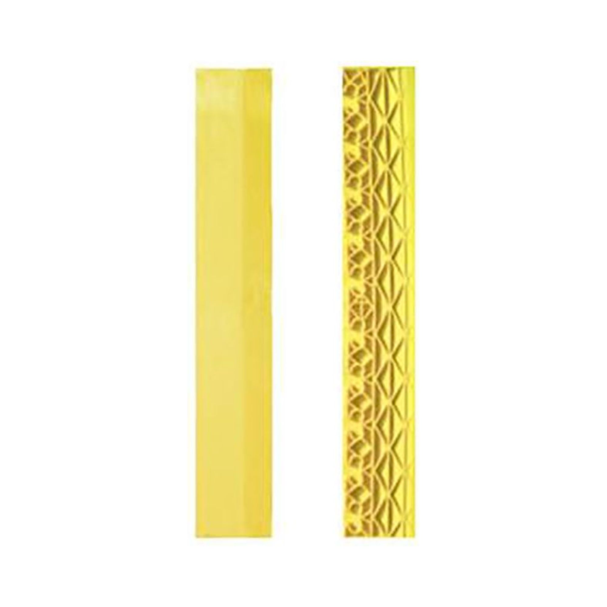 Rampenelement für Bodenpuzzle /gelb, negative Verzahnung, 608 x 100 mm