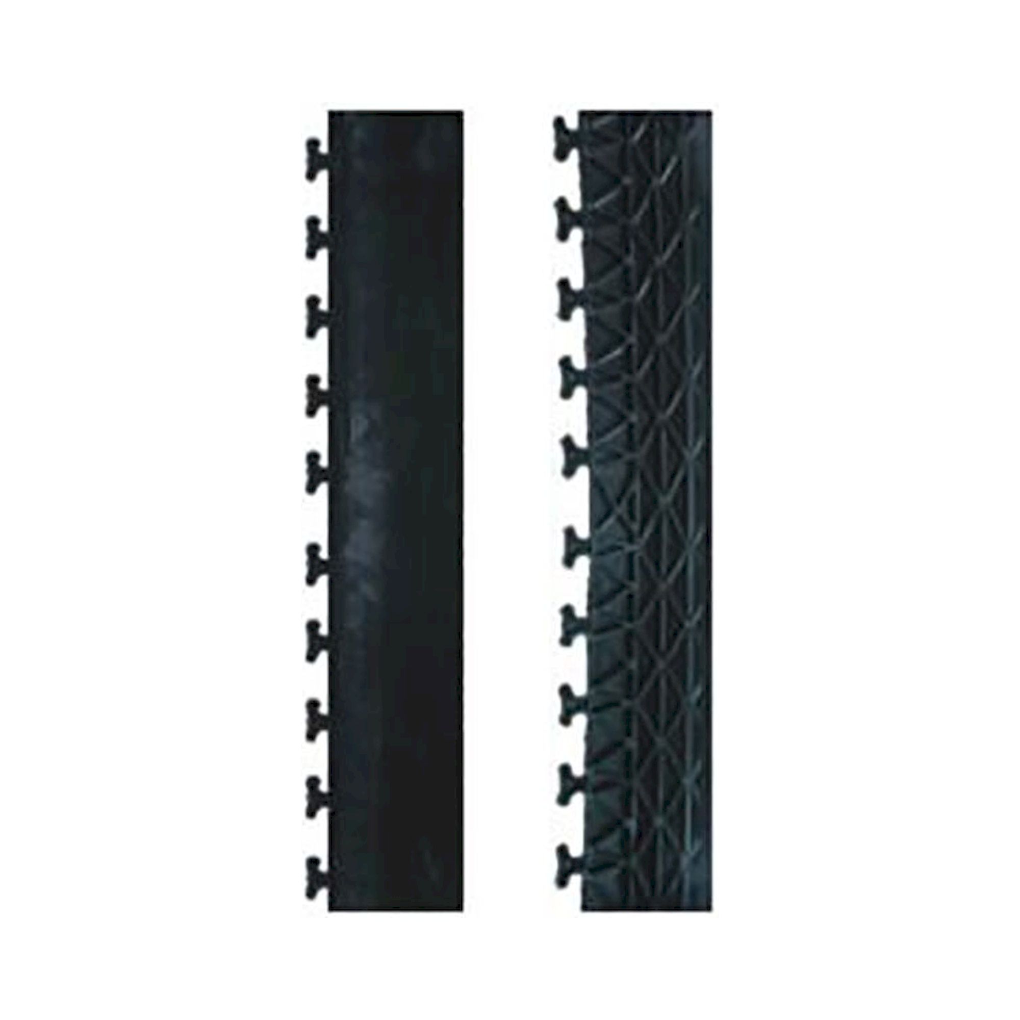 Rampenelement für Bodenpuzzle /schwarz, positive Verzahnung, 608 x 100 mm