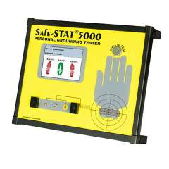Armband-und Schuh-Teststation Safe-STAT 5000 mit Schuhelektrode, Verbindungsleitung und Netzgerät