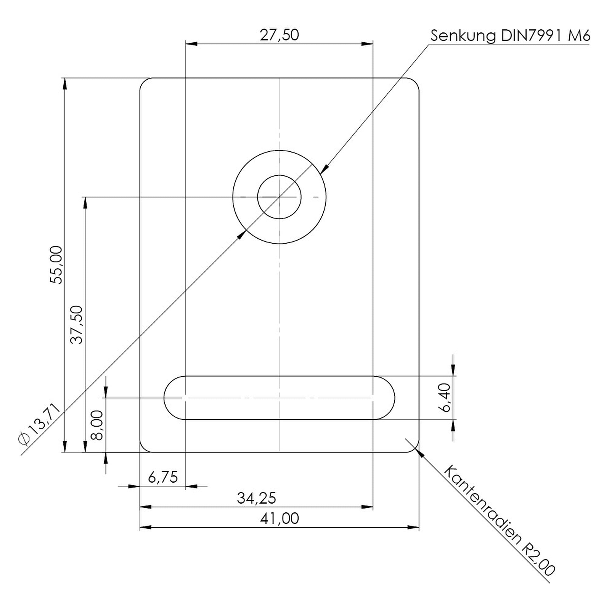 T-slot mounting set, flat short, for SYSTEMLED EVO and PROFILED, 1 pair - LED2WORK 240400-04