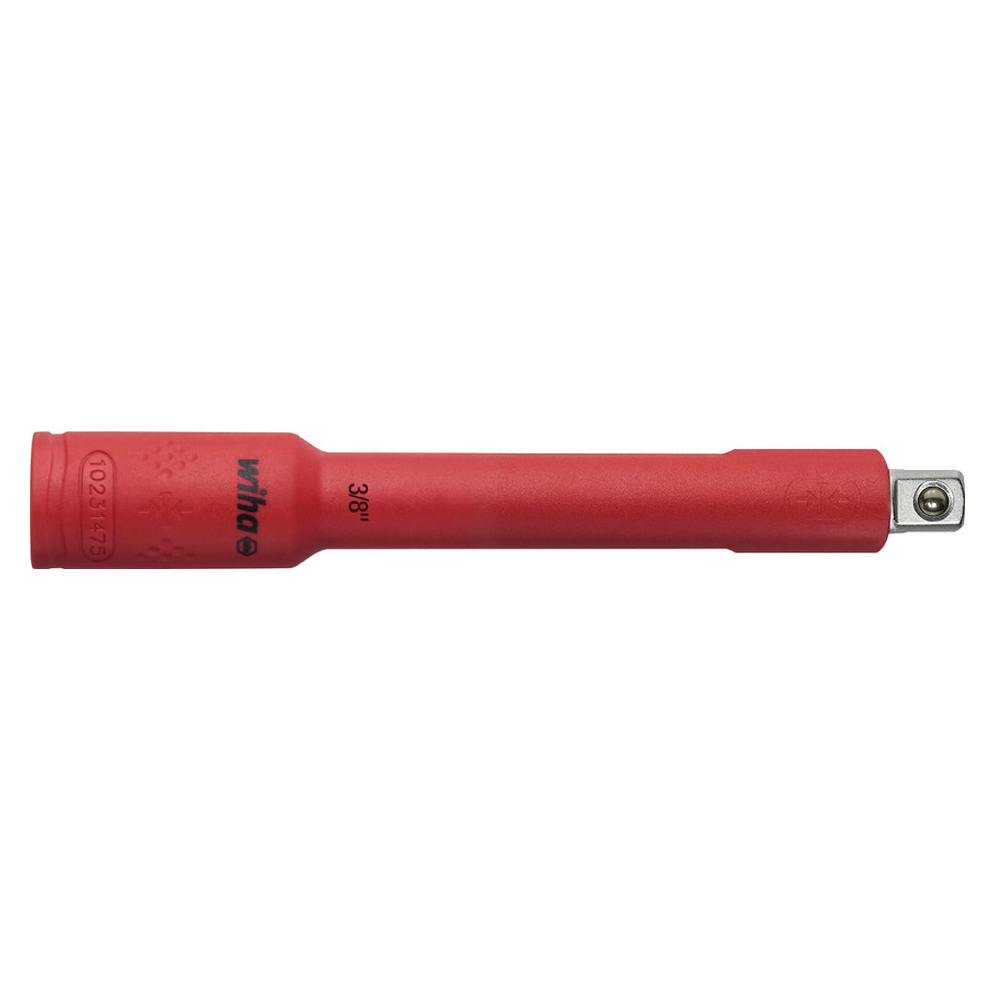 Isolierte Verlängerung 3/8" 125 mm für Steckschlüsseleinsätze, VDE-zertifiziert - Wiha 43057