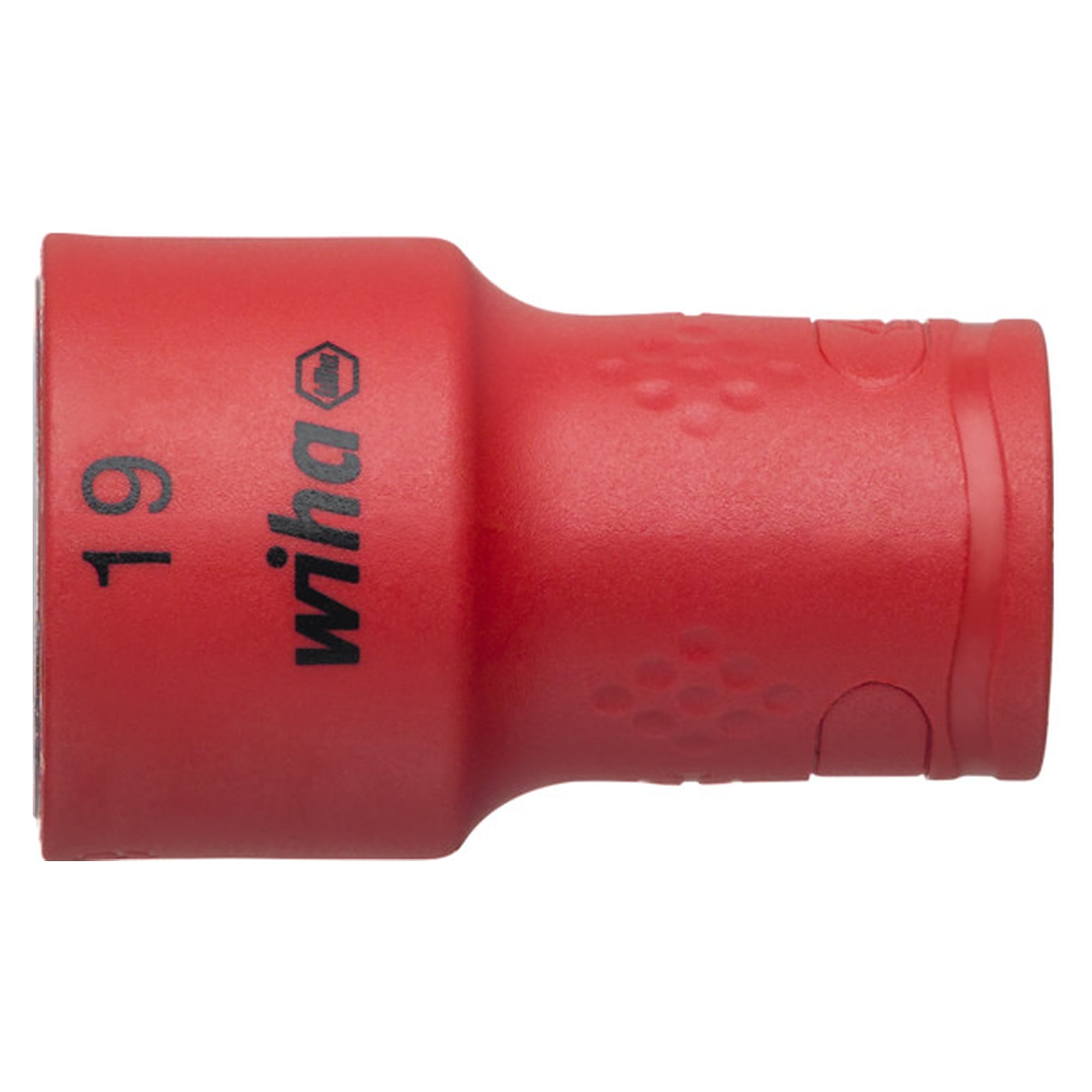 Steckschlüsseleinsatz isoliert 3/8" Außensechskant 19,0 mm, 47 mm - Wiha 43074
