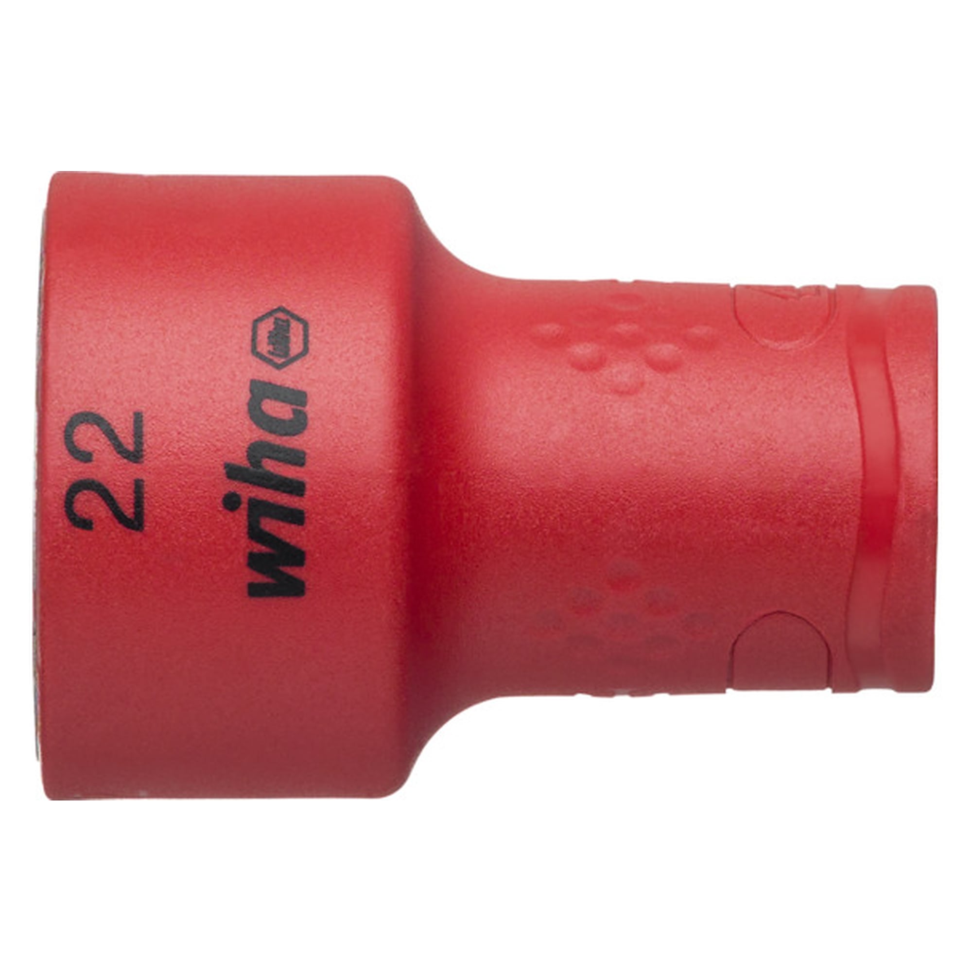 Steckschlüsseleinsatz isoliert 3/8" Außensechskant 22,0 mm, 47 mm - Wiha 43076