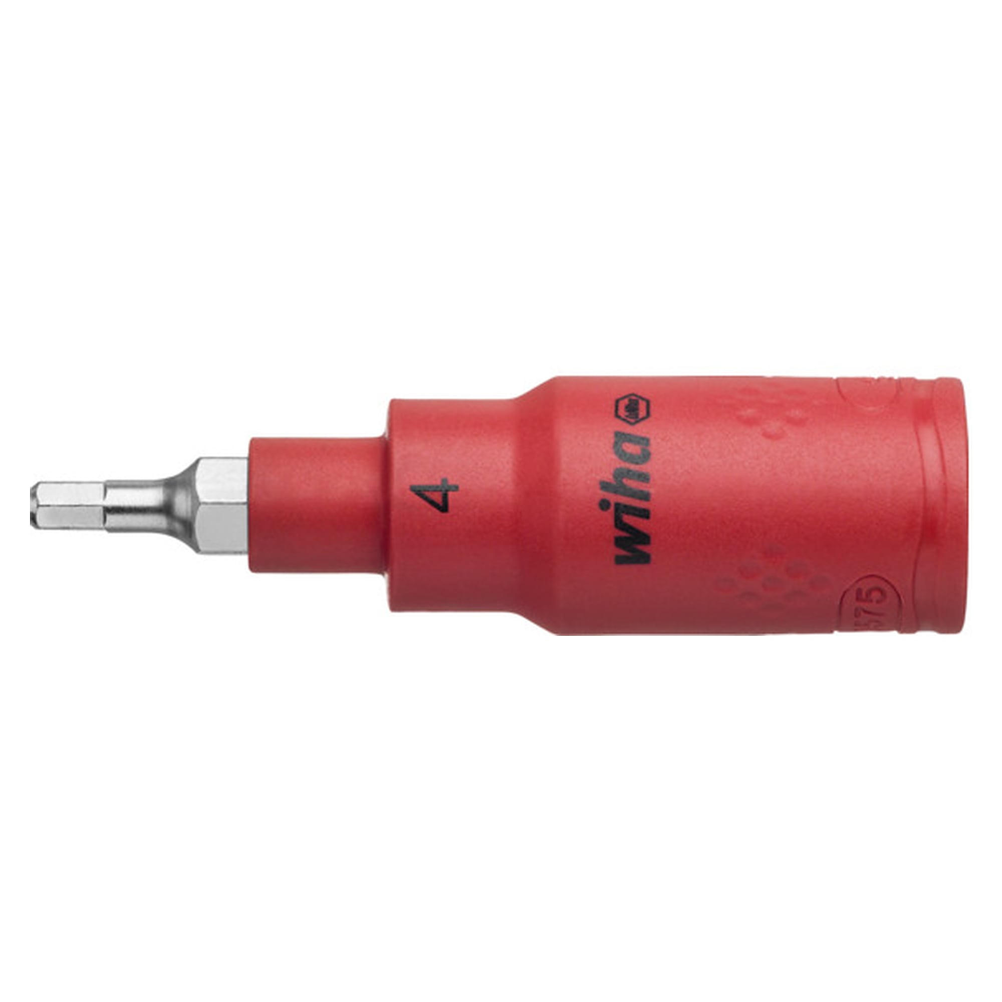 Insulated Nut Driver Insert 3/8" Internal Hexagon 4.0 mm x 75 mm - Wiha 43105