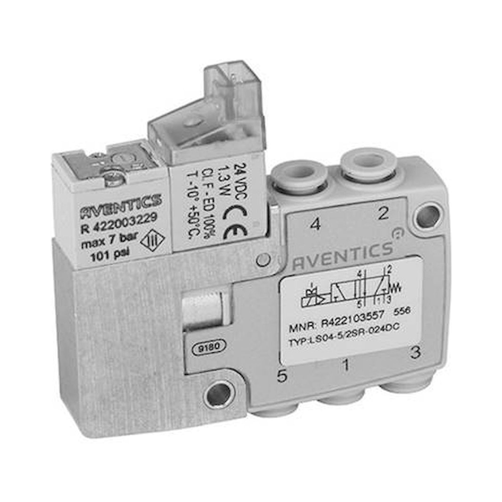 Aventics R422103557 (LS04-5/2SR-024DC-XS-D-MO-D4-NE) 5/2-Wegeventil, Serie LS04-XS