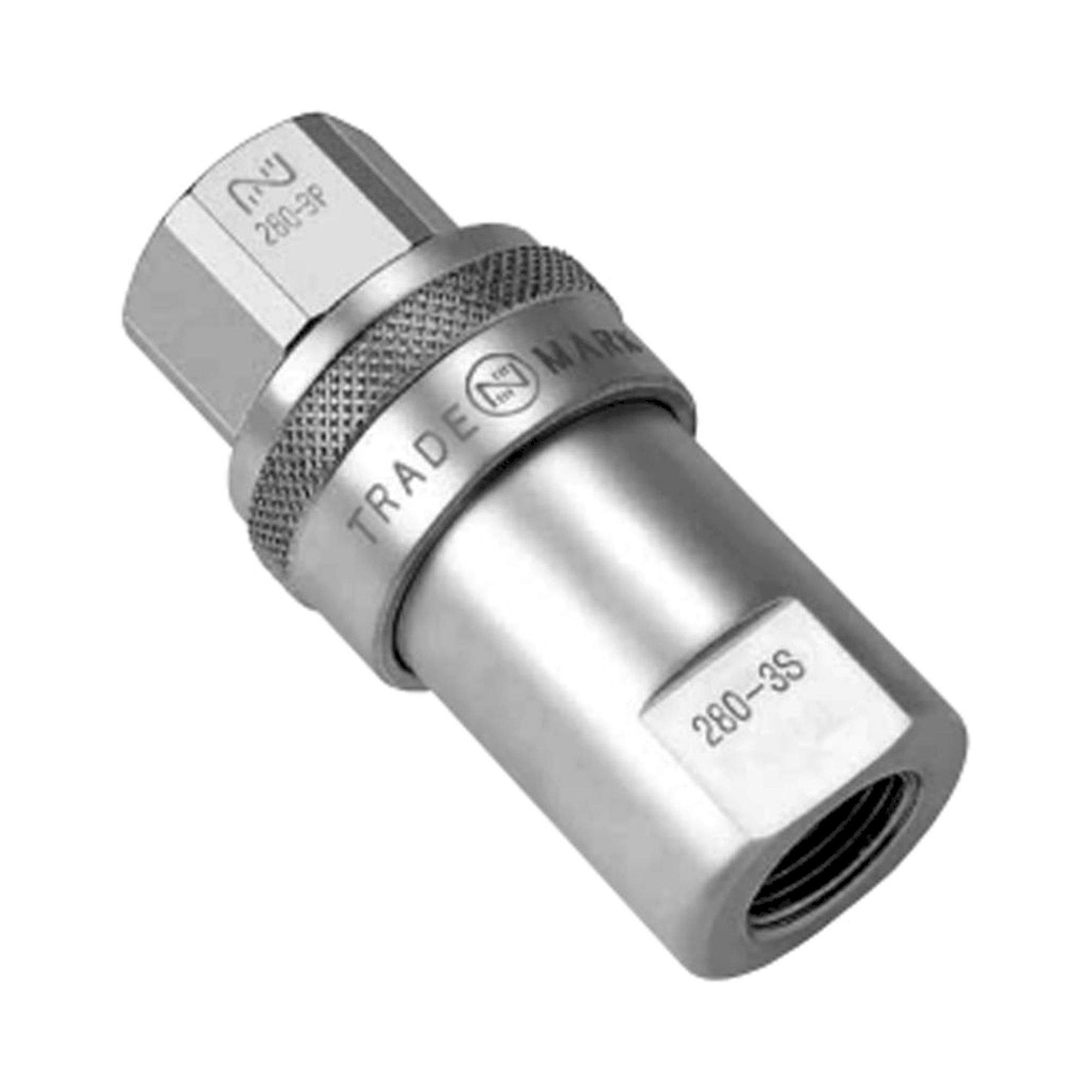 Nitto Kohki 280 Cupla. Quick Connect Coupling 280-8S, Steel, NBR