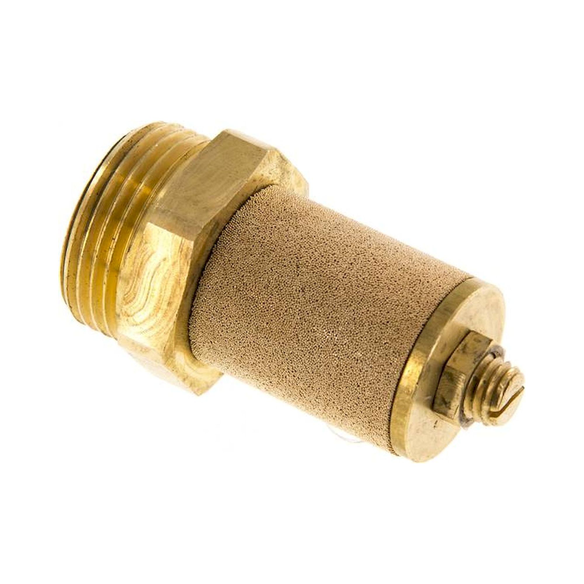 DS 10. Drosselschalldämpfer G 1", Messing