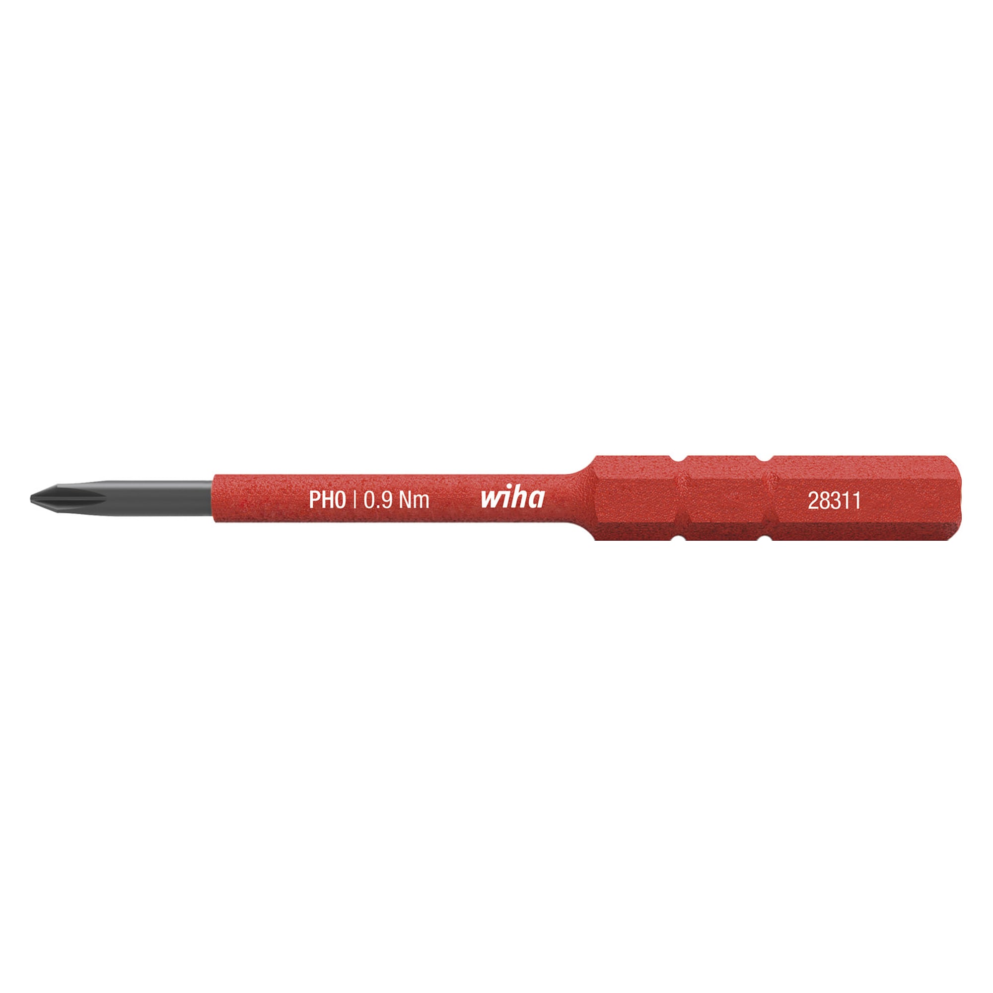 Embout slim electric Phillips PH0 x 75 mm VDE isolé - Wiha 43116
