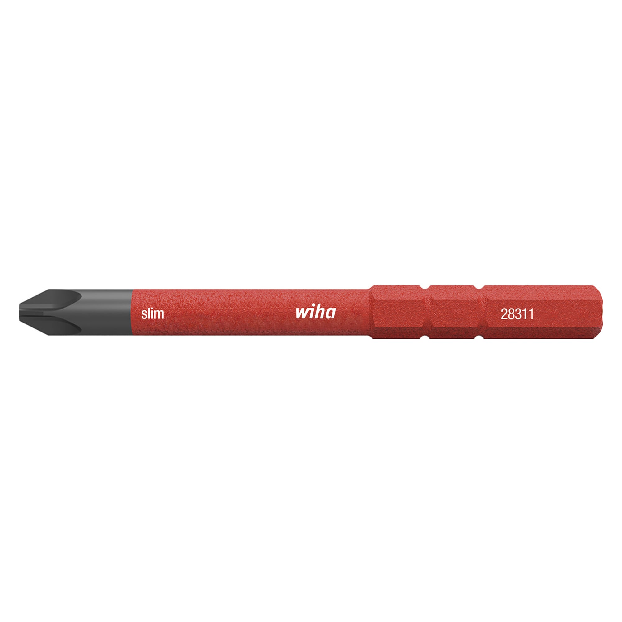 Embout slim electric Phillips PH0 x 75 mm VDE isolé - Wiha 43116