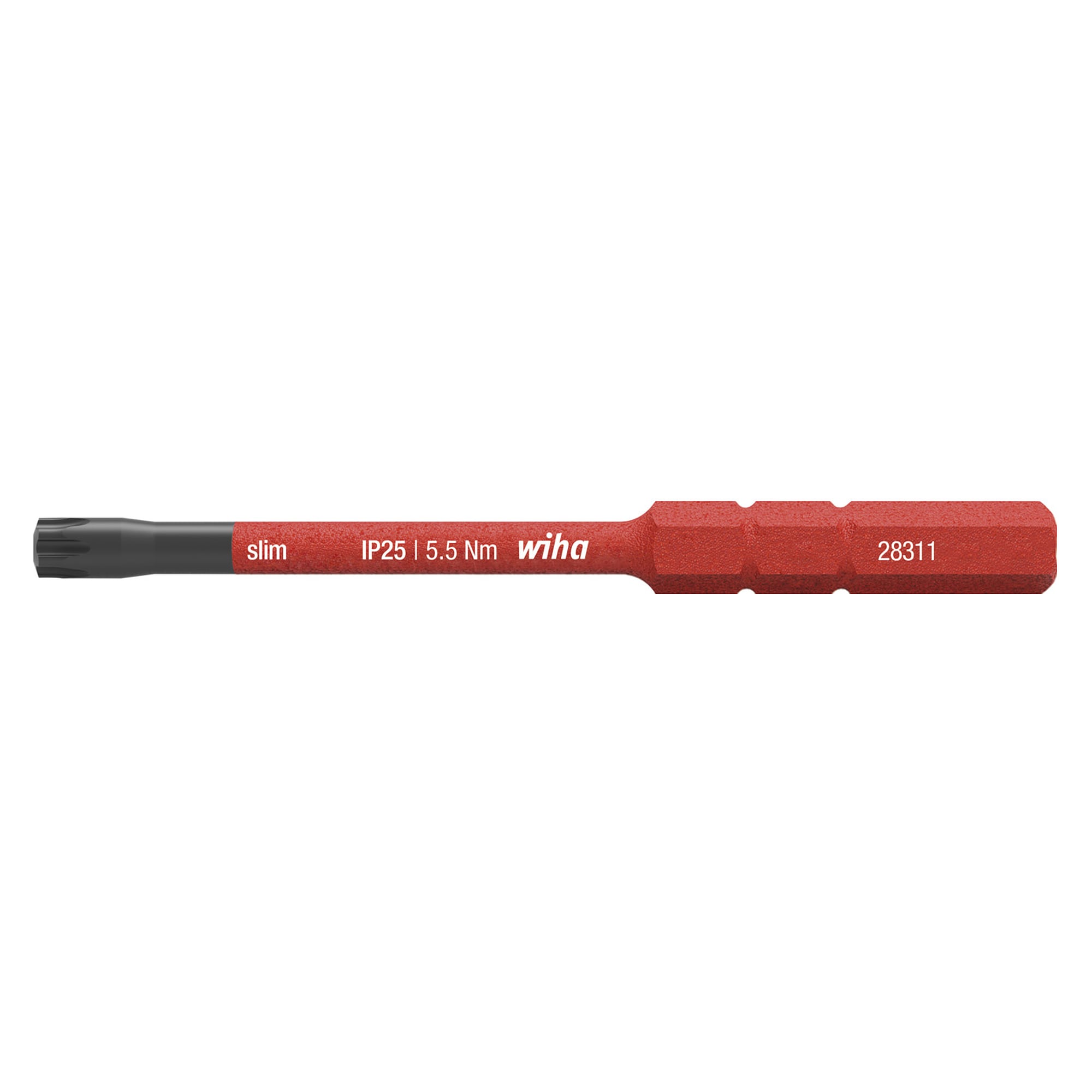 Embout slim electric TORX PLUS® 25IP x 75 mm, isolé VDE - Wiha 43151