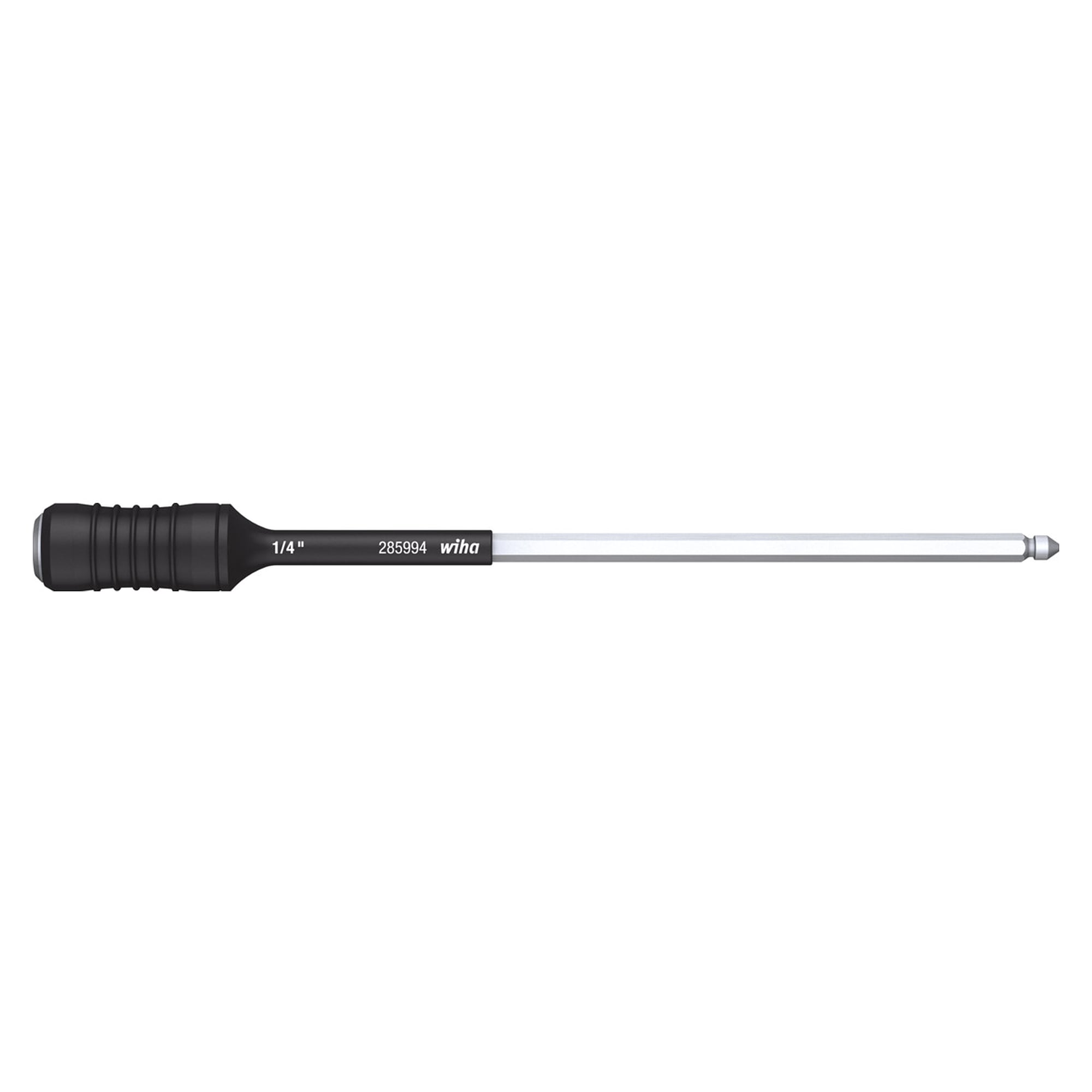 Bit Holder 1/4" x 162 mm, ball clamping for torque screwdriver with long handle - Wiha 27526