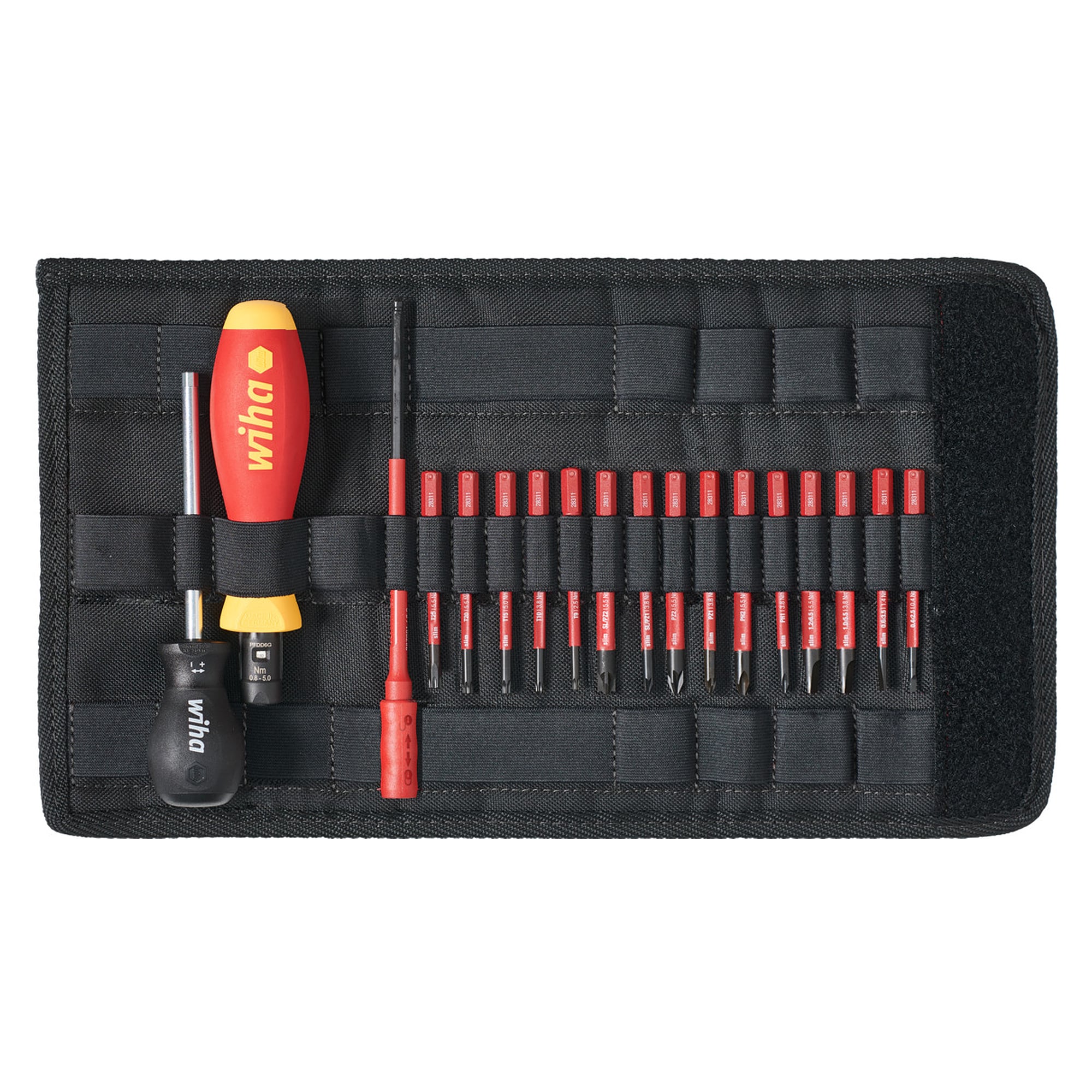 Drehmoment-Schraubendreher-Set TorqueVario-S electric 0,8-5,0 Nm TORX 19-tlg. - Wiha 36791