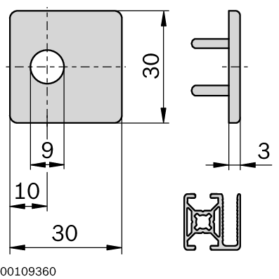Dimensional drawing 3842555135