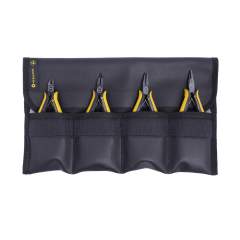 Bernstein 3-960-E. ESD pliers set EUROline 4 pcs (incl. ESD bag)