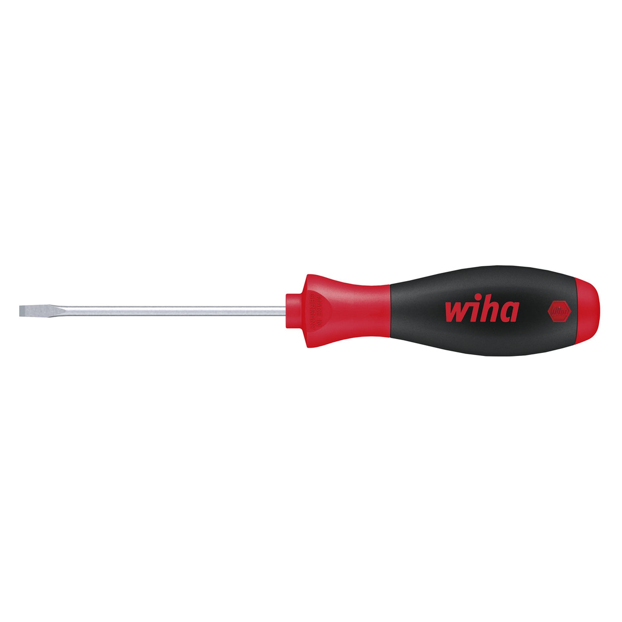 Wiha Schraubendreher SoftFinish Schlitz mit Rundklinge (43381)