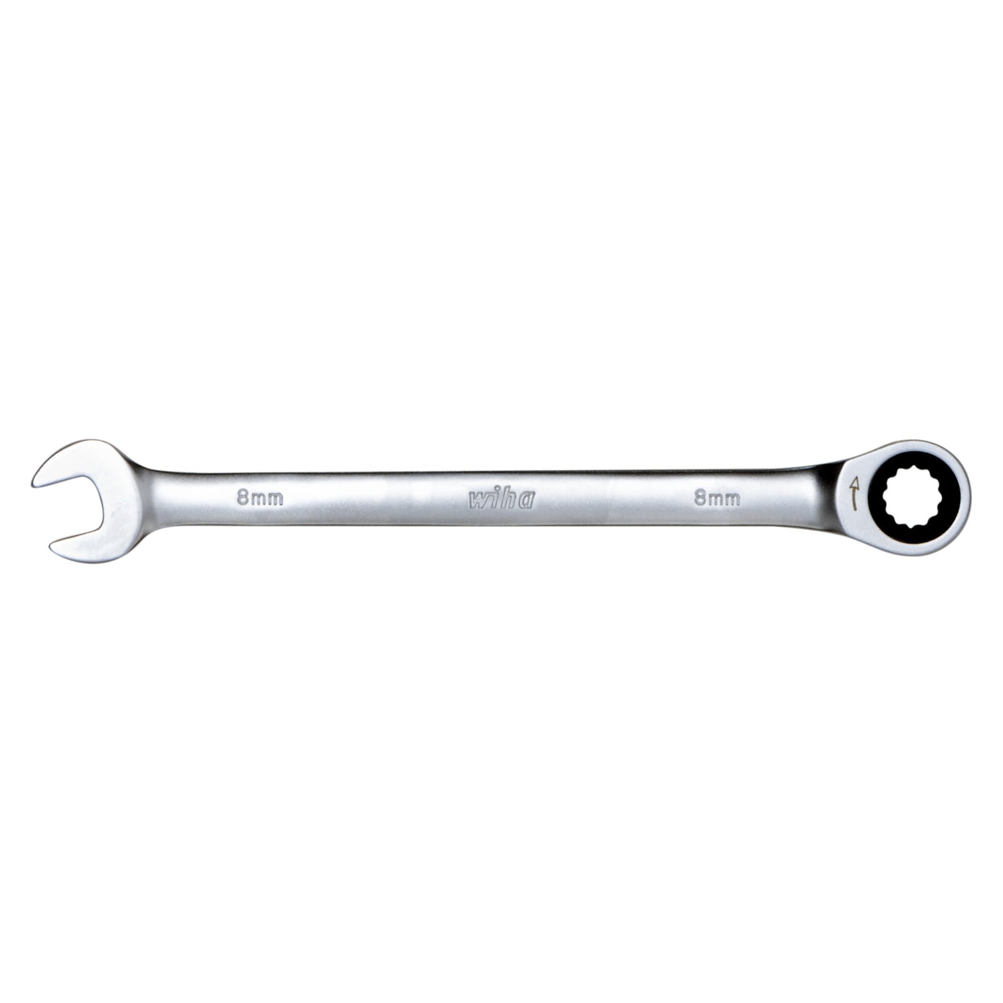 Clé mixte à cliquet 8 mm, 136 mm, 72 dents, acier chrome-vanadium - Wiha 44638
