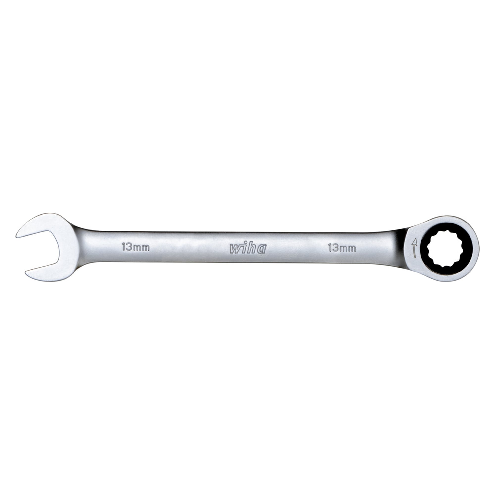 Clé mixte à cliquet 13 mm, 180 mm, chrome-vanadium - Wiha 44654