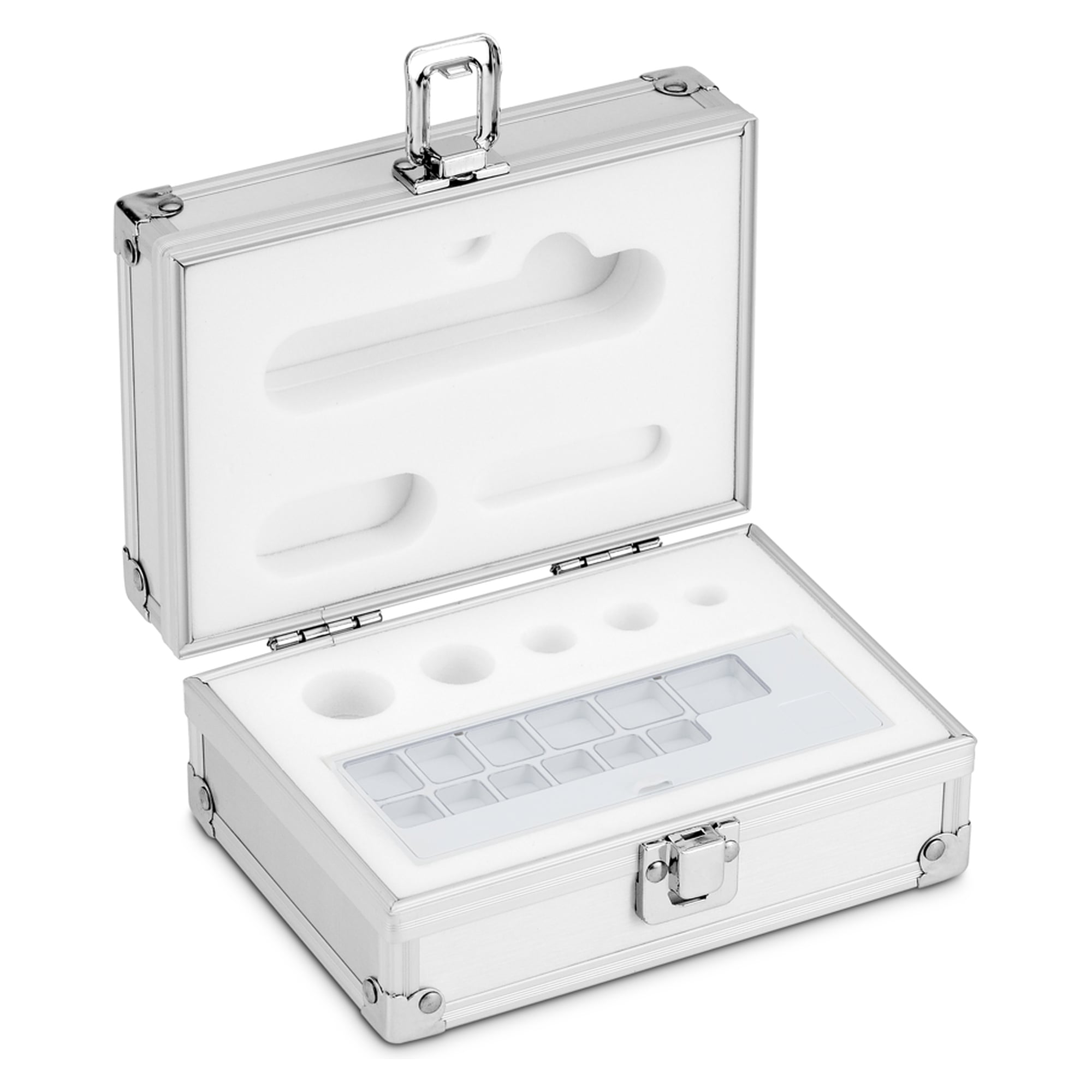 Étui protégé aluminium pour jeux de poids (Knopf/Kompakt, 1 mg - 100 g) - KERN 313-030-600