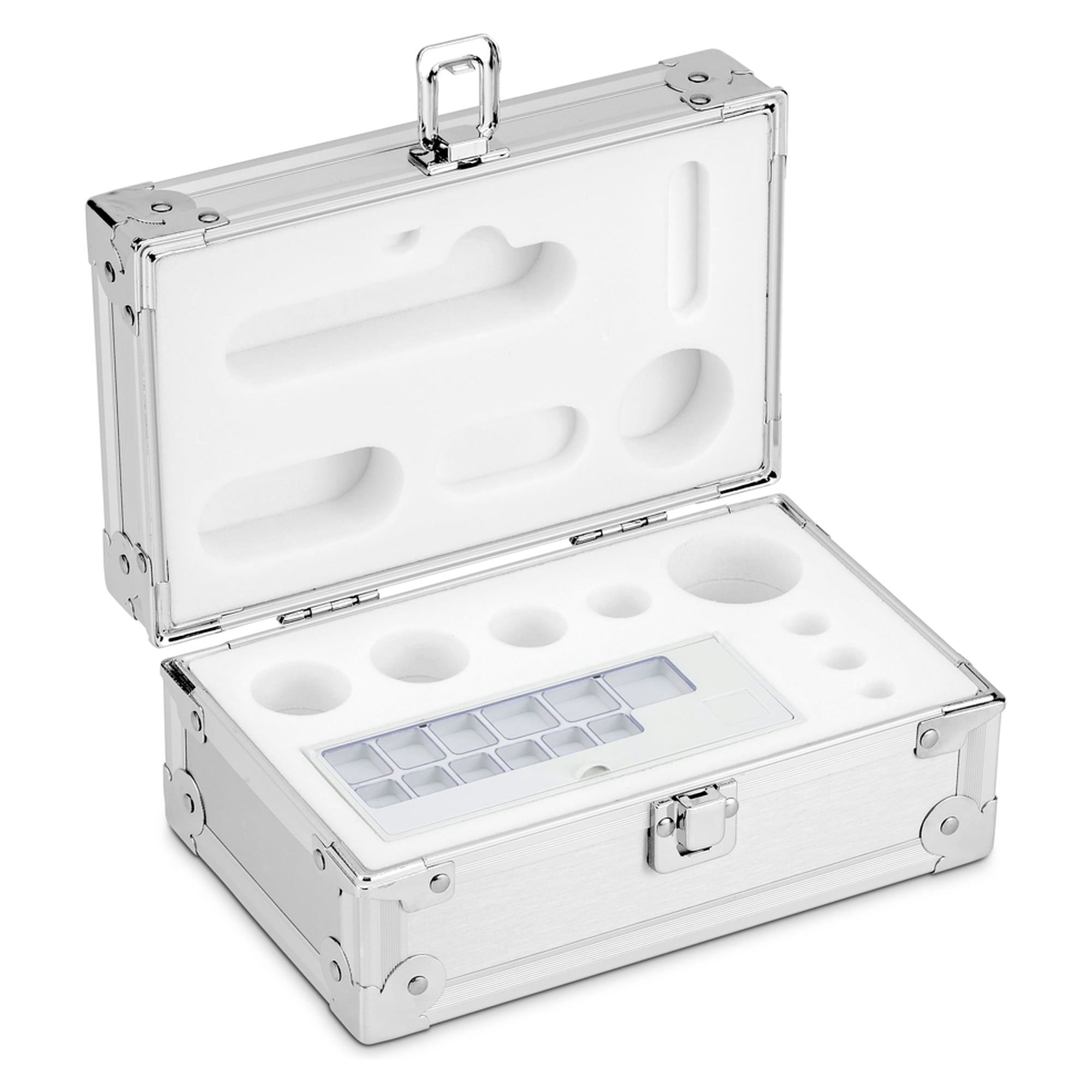 Aluminiumgeschütztes Etui für Gewichtssätze (Knopf/Kompakt, 1 mg - 500 g) - KERN 313-050-600