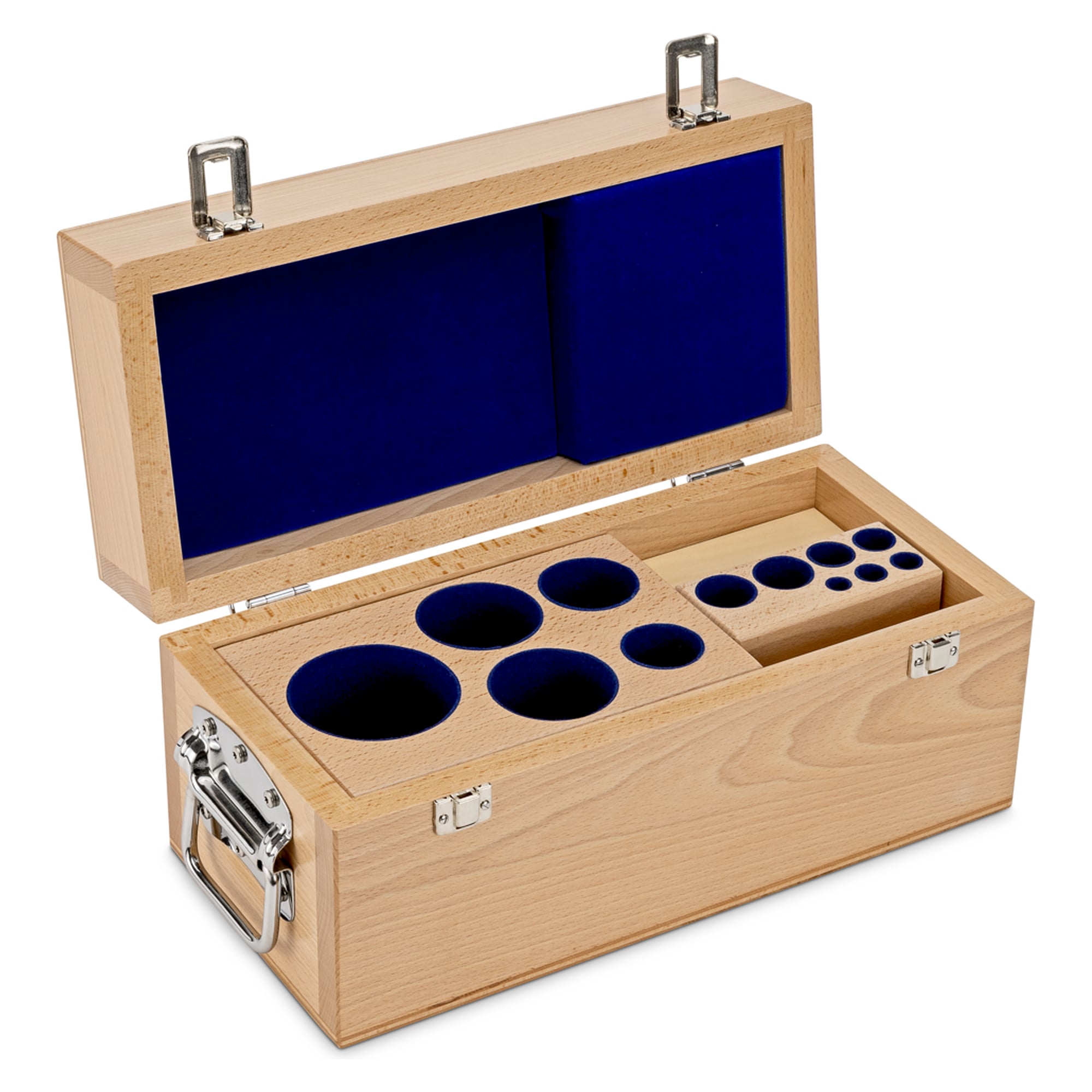 Holz-Etui für Gewichtssätze (Knopf/Kompakt, 1 mg - 5 kg) - KERN 313-080-100