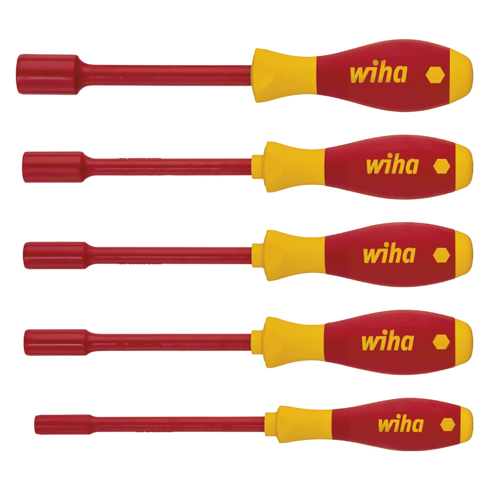 Schraubendreher-Set SoftFinish® electric Sechskant-Steckschlüssel 5-tlg., 1.000 V - Wiha 29466