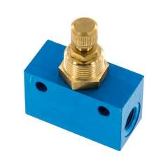 DV 14 MS. Block-Drosselventil, G 1/4", mit Messingspindel (in aggressiven Umgebungen)