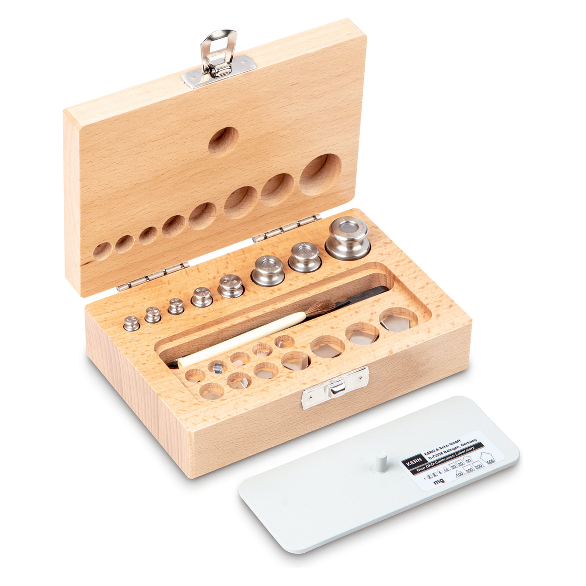 Gewichtsatz OIML M1 1 mg - 50 g Edelstahl feingedreht - KERN 343-02