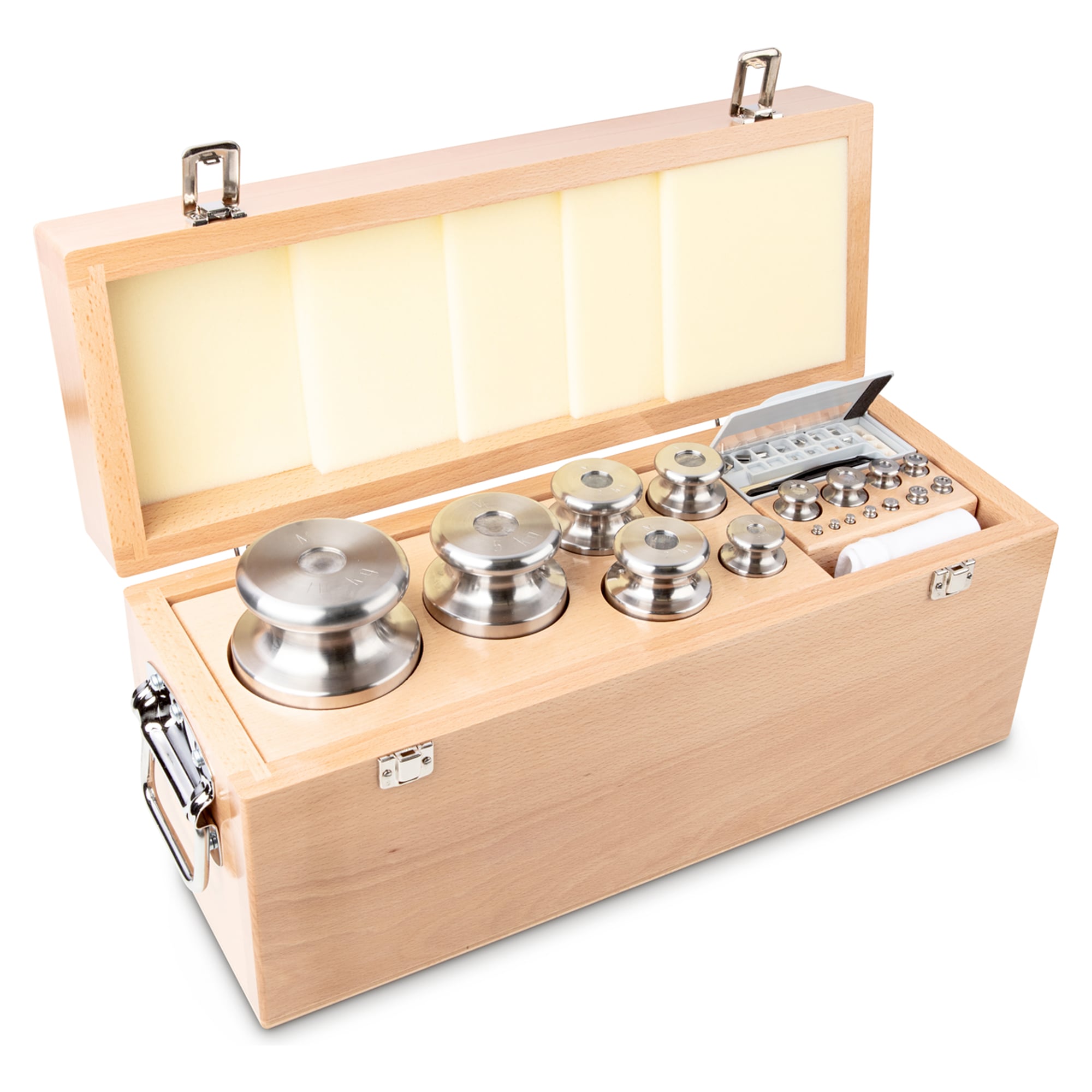 Gewichtsatz OIML M1 1 mg - 10 kg Edelstahl feingedreht - KERN 343-09