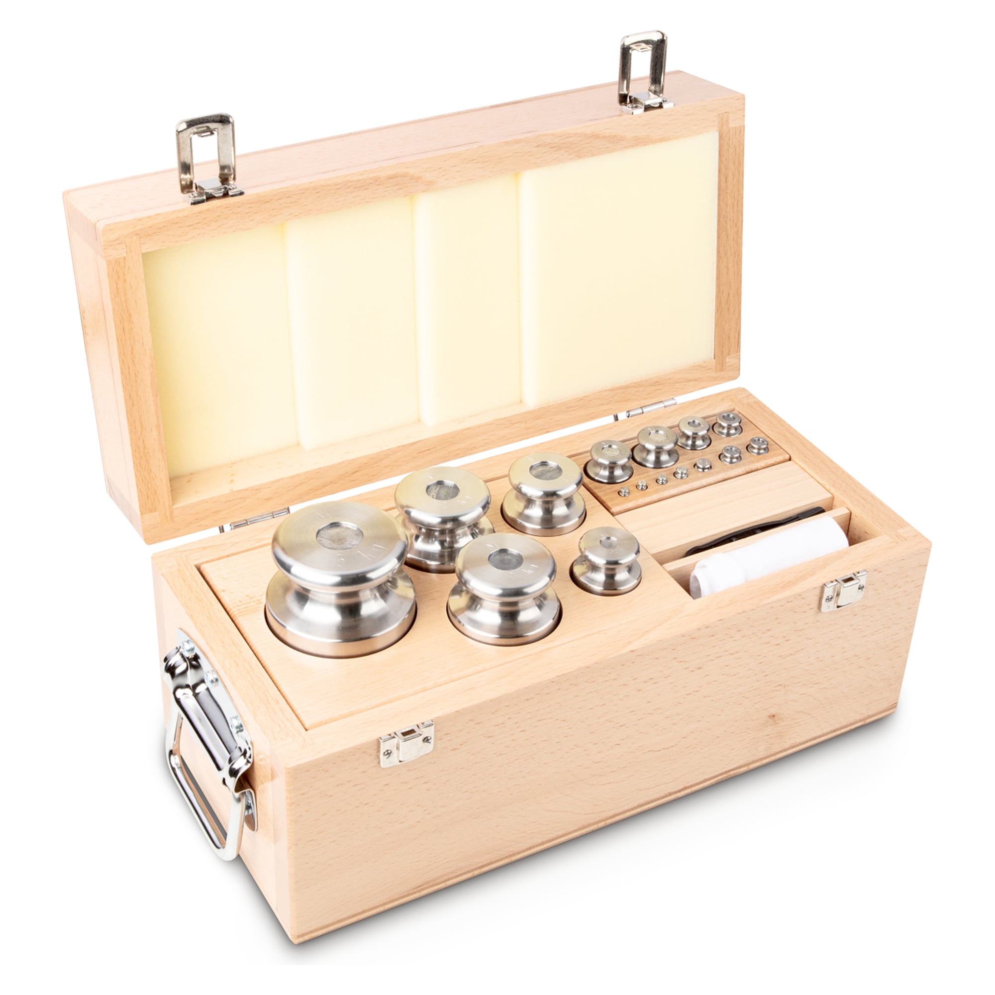 Gewichtsatz OIML M1 1 g - 5 kg Edelstahl feingedreht - KERN 344-08
